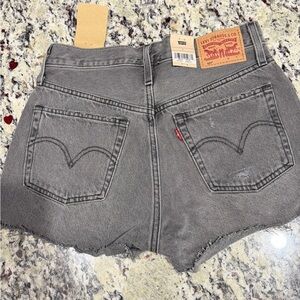 Levi's Women's Gray Denim Shorts NWT